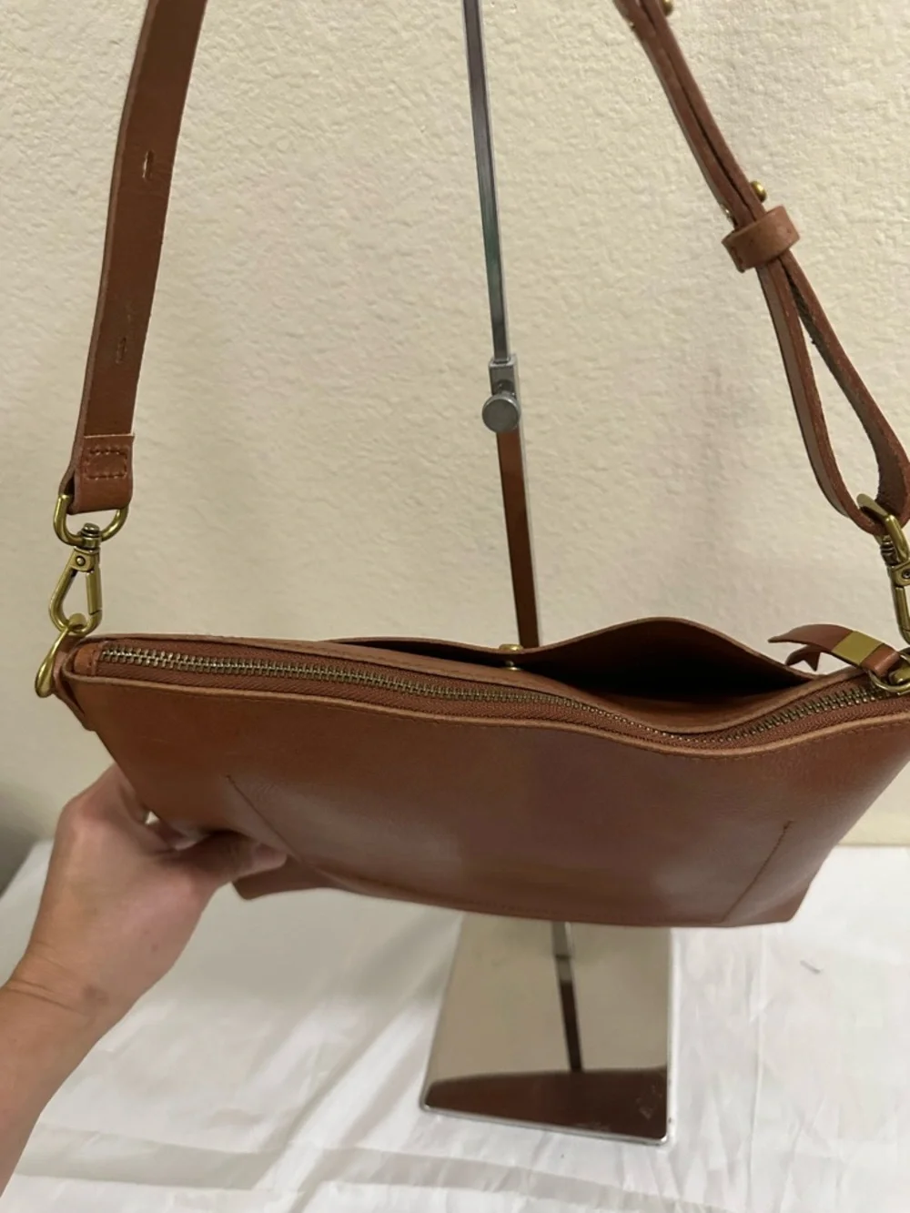Madewell Brown Leather Shoulder Bag - Picture 7 of 12